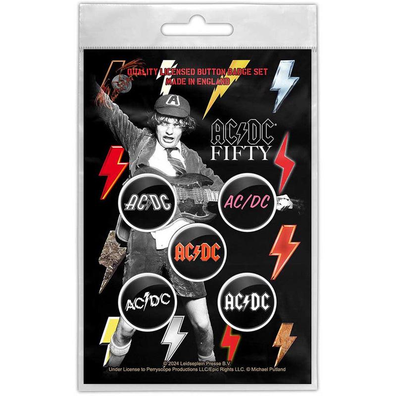 Ac/Dc \"Bolt Array\" (button pack)